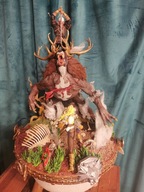 Wiedźmin, Ciri, Bies, ok. 50cm wysokości, wydruk 3D, żywica, pomalowany