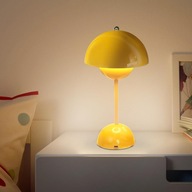 Lampka nocna biurkowa w kształcie grzybka USB C bezprzewodowa 3 tryby