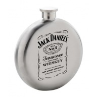 Piersiówka Okrągła Metalowa 240 ml Stal Nierdzewna Grawer na Prezent