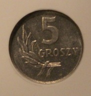 5 GR GROSZY 1963 - GRADING GCN MS68 - MAXXX NOTA, ŁADNE