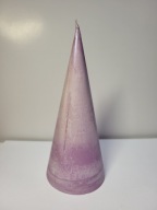 STOŻEK WOLNOSTOJĄCA ŚWIECA GEOMETRYCZNA Z WOSKU SOJOWEGO HANDMADE