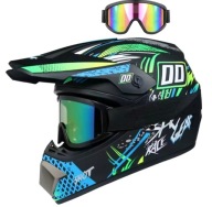 Kask rowerowy na hulajnogę Cross Full Face rozmiar XL 59-61 cm + Gogle