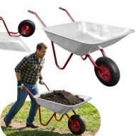 TACZKA OGRODOWA BUDOWLANA GARDENLINE 80kg 120L MOCNA STALOWA OCYNKOWANA