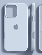 Etui do Apple iPhone 16 Pro Silicone akwamaryn / niebieski Z LOGO