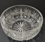 kryształowa misa patera PRL