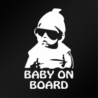 Baby On Board Dziecko W Aucie Naklejka Wycinana Ploterowo rozm. S