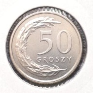 *P[0706] POLSKA 50 groszy 2018 III Rzeczpospolita Orzeł (heraldyka) *MW-H