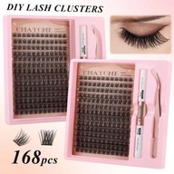 RZĘSY BONDINGOWE ZESTAW STARTOWY RZĘSY DIY 168 KĘPEK PREMIUM HIT !