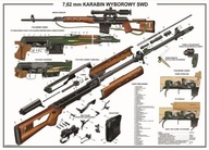 Plakat-Plansza Karabin Wyborowy SWD 7,62x54R Luneta Celownik PSO Magazynek