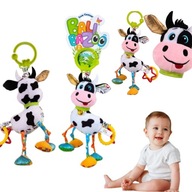 ZAWIESZKA NA WÓZEK Z WIBRACJĄ SENSORYCZNA KROWA PISZCZAŁKA GRYZAK