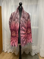 M Szalik Cashmink miękki oryginalne duże kwiaty