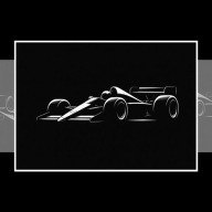 Samochód Sportowy Formuła F1 MINIMALISTYCZNY PLAKAT A4 | Dekoracja ścienna