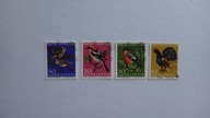 Szwajcaria 1968, Ptaki, fauna, Mi. 891-894