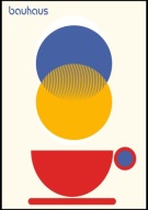 A2 PLAKAT DO KUCHNI JADALNI RESTAURACJI PLAKAT BAUHAUS GEOMETRIA