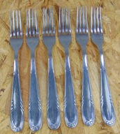 Sztućce PRL, Widelce Gerlach - 6 szt. Kłosy #1