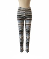 Kolorowe legginsy / spodnie z szeroką nogawką – cienkie – Rozmiar 36 / S