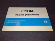 Toyota 1980 Książka Gwarancyjna Serwisowa CZYSTA POLSKA PL SALON POLSKA