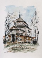 Łukawiec akwarela format a4 autor R. Kępa