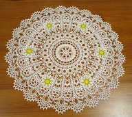 serwetka szydełkowa, szydełko RĘKODZIEŁO śr. 51 cm