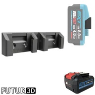 Uchwyt podwójny na akumulator Erbauer 18V EXT DualVolt z blokadą