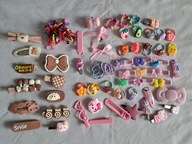Zestaw Do Włosów Stitch Gumki Hello Kitty Spinki Kapibara 65 + 50szt B36