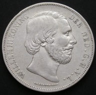 Holandia 2 1/2 guldena 1874 - król Willem III - srebro