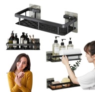 PÓŁKA WISZĄCA ŁAZIENKOWA 2 SZT LOFT SAMOPRZYLEPNA DO ŁAZIENKI DWIE PÓŁKI