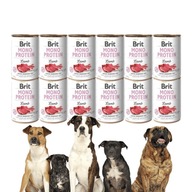 ZESTAW Brit Care MONOPROTEINOWA MOKRA karma dla psów z JAGNIĘCINĄ 12x 400g