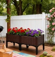 Nowoczesna Donica Ogrodowa Z Nóżkami Skrzynia Na Rośliny