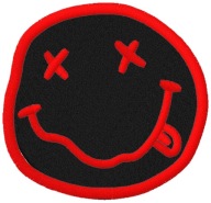 Termo Naszywka NIRVANA Face Smile Muzyczna Rock Haftowana Naprasowanka