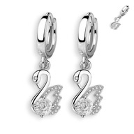 Kolczyki K37 wiszące krótkie cyrkonie pr. sr. 925