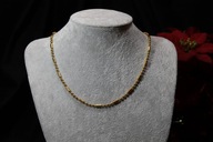 ŁAŃCUSZEK ZE STALI CHIRURGICZNEJ 316L POZŁACANY