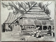 7299) STARY ORYGINALNY OBRAZEK AUTOR DO ROZPOZNANIA