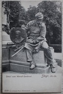 Detail vom Werndl- Denkmal, Steyr, AUSTRIA POMNIK