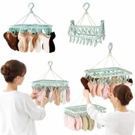 SUSZARKA NA BIELIZNE WISZĄCA UNIWERSALNA DO DOMU NA BALKON TARAS KLAMERKI