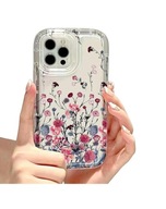 Etui na iPhone 14 Pro Max – przezroczyste z kwiatowym wzorem. (7)