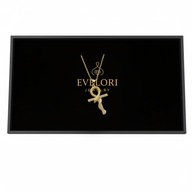 Złoty Naszyjnik KRZYŻ ANKH Egipski Wąż Cyrkonie STAL Bling