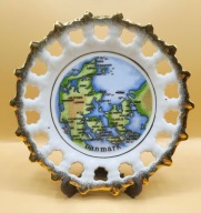 DANIA Vintage śliczny AŻUROWY talerzyk Danmark