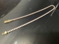 Złota Bransoletka Tenisowa Tenisówka Cyrkonie 585 14k 18,5cm