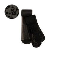 Cool Club, Rajstopy dziewczęce, czarne, zestaw, 2 szt. 152 / 158 cm