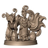 Music Geisha Oriental Japanese Lady Japońska Gejsza diorama Pinup RPG 3D