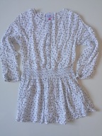 Topolino biała w groszki sukienka dziewczęca r 122