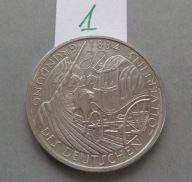 5 DEUTSCHE MARK 1984 roku literka D , NIEMCY