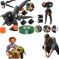 ZESTAW SEKATOR NOŻYCE NOŻYCZKI OGRODOWE DO SZCZEPIEŃ OKULIZACJI DRZEW TAŚMA