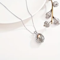 NASZYJNIK ŁAŃCUSZEK URNA ZŁOTA SREBRNA PROCHY MILOŚĆ TĘSKNOTA talizman