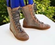 BRUNELLO CUCINELLI trampki z NATURALNYCH skór r.37