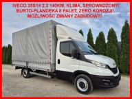 Iveco 35s14 140KM Burto-plandeka, Skrzynia 8 palet, Klima, Lift, 190tys,