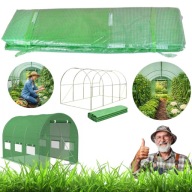 FOLIA NA TUNEL OGRODOWY SZKLARNIA FOLIAK ZAMIENNA UV-4 3x2m 6m² ZIELONA