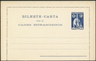 Bilhete Carta Para Os Paizes Estrangeiros Republica Portuguesa Guine 5 1900