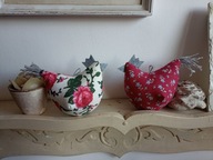 ZABAWNA KURA KWOKA DUŻA Z MATERIAŁU- DEKORACJA DOMU